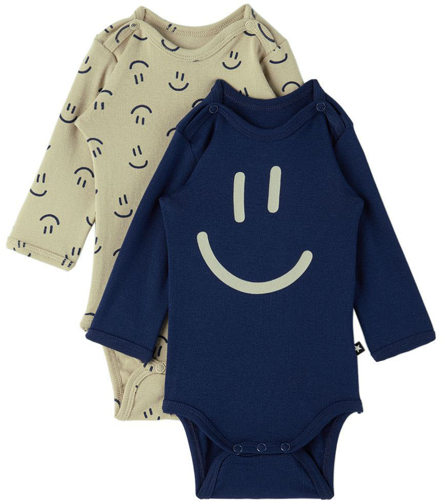 Photo: Molo Baby Navy & Gray Foss Bodysuit Set