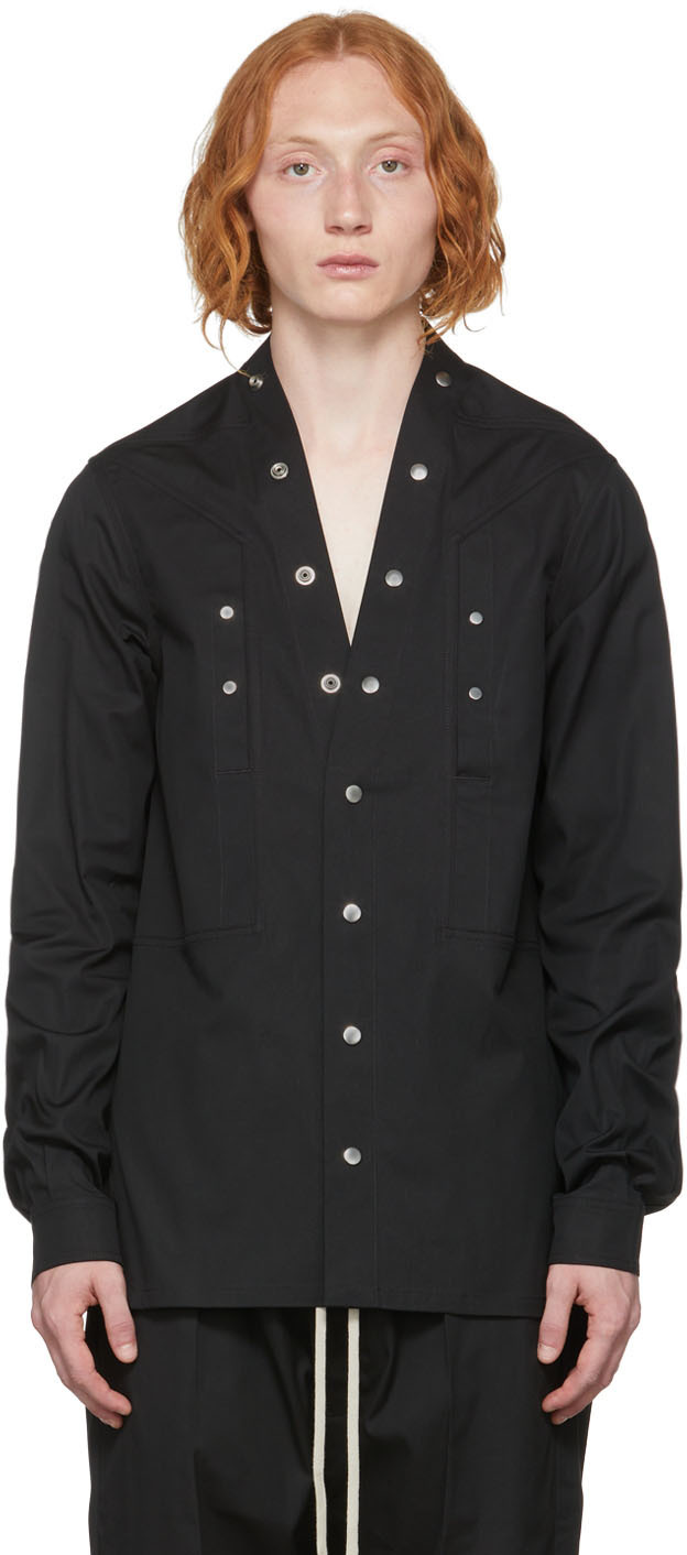 Rick Owens Black Fogpocket Shirt