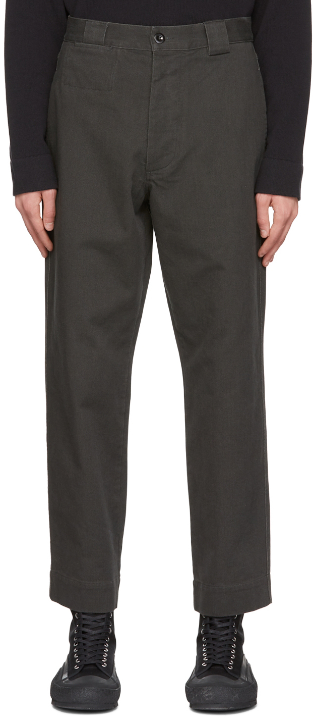 MHL by Margaret Howell Grey Cotton Trousers MHL by Margaret Howell