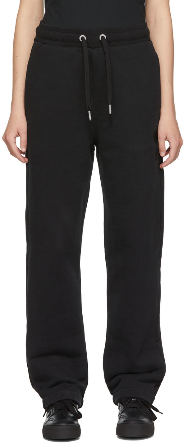 AMI Alexandre Mattiussi Black Ami De Coeur Lounge Pants AMI Alexandre ...