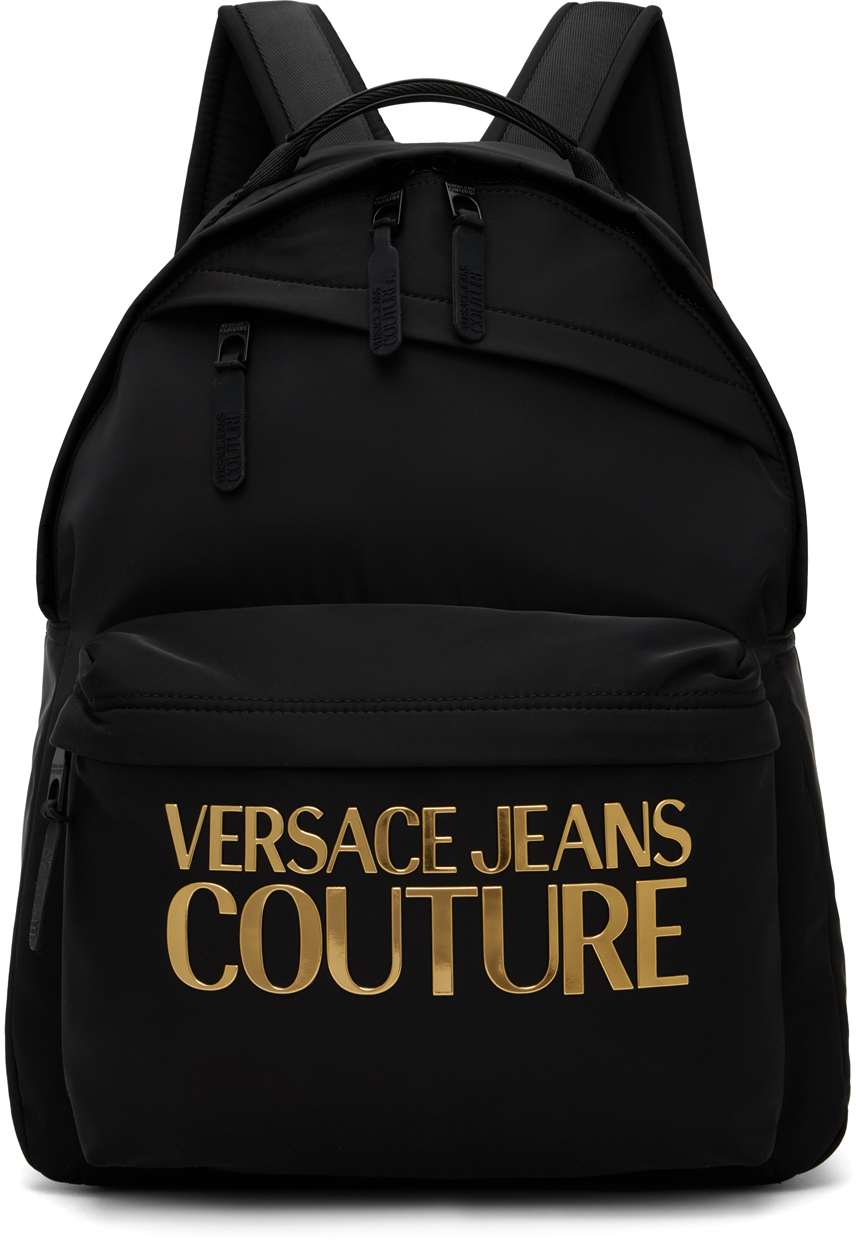 Versace Jeans Couture Black Range Backpack Versace