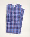 Brooks Brothers Men's Check Nightshirt | Blue