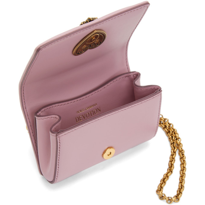 Dolce and Gabbana Pink Mini Devotion Crossbody Bag Dolce & Gabbana