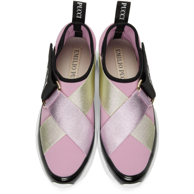 Emilio Pucci Pink City Cross Sneakers Emilio Pucci