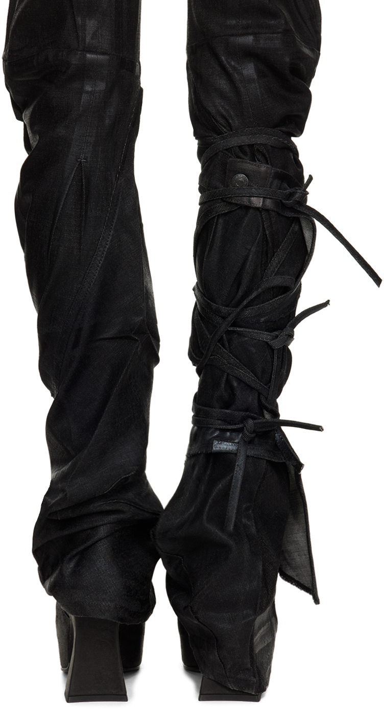 Ottolinger Black LaceUp Leg Warmers Ottolinger