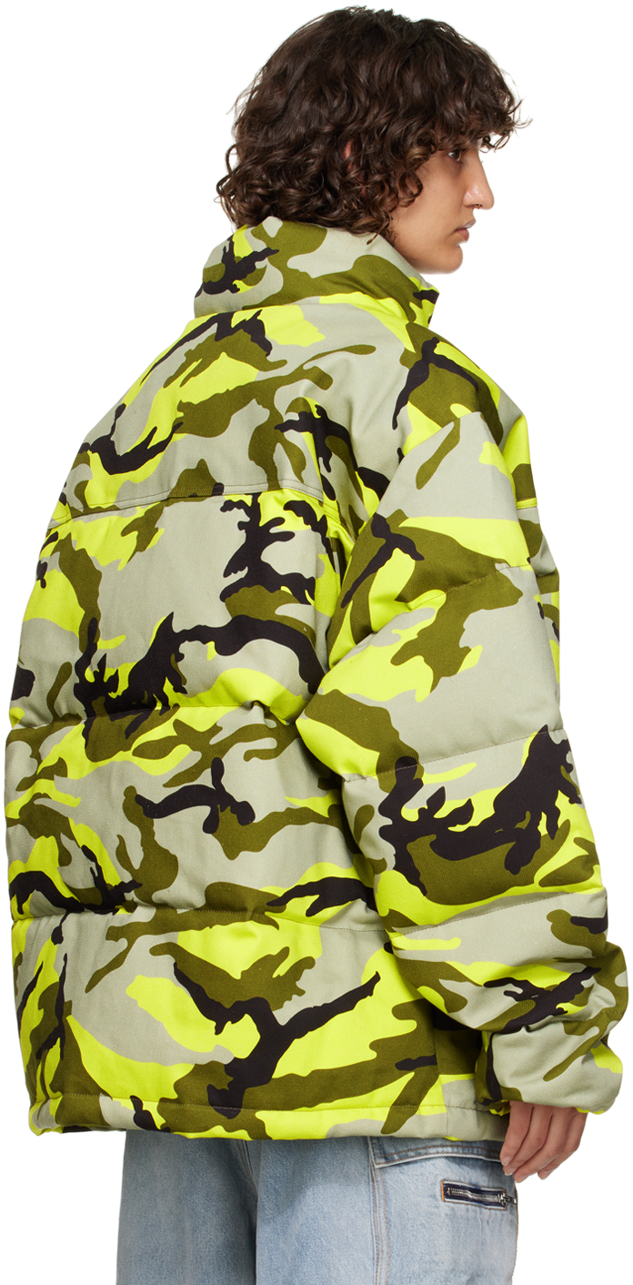 VETEMENTS Multicolor Camo Down Jacket Vetements
