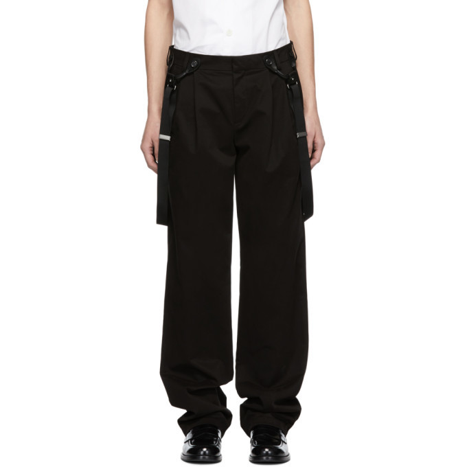 Moschino Black Suspender Trousers Moschino