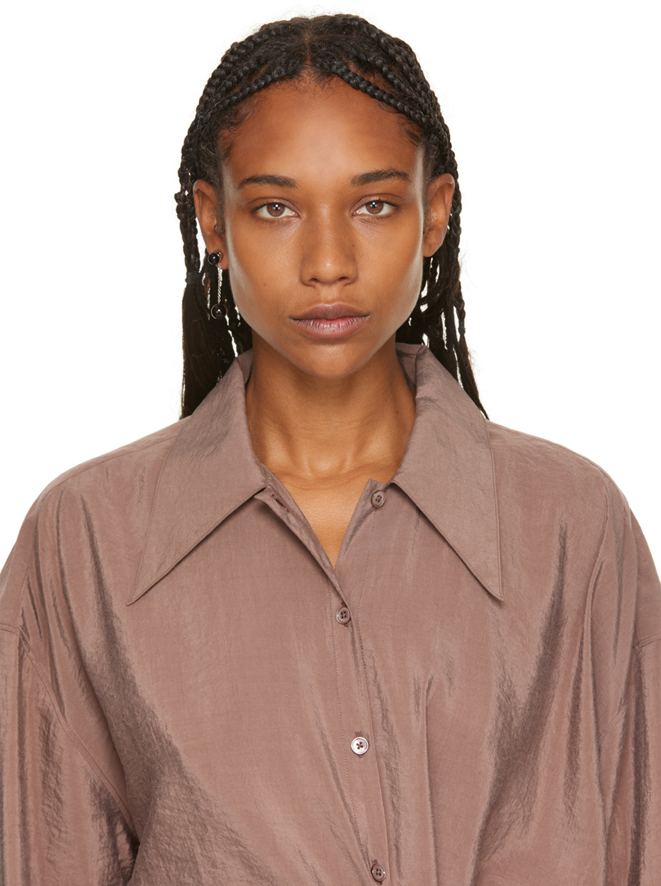 Lemaire Silver & Black Beauty Spot Earring Lemaire