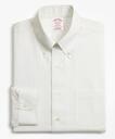 Brooks Brothers Men's Madison Relaxed-Fit Dress Shirt, Non-Iron Stripe | Light Yellow