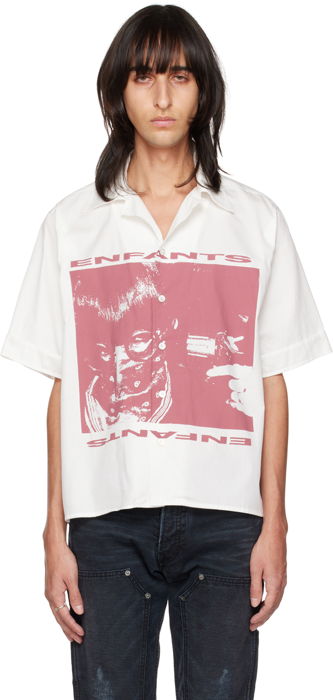 Enfants Riches D prim s White Girl Gun Shirt Enfants Riches Deprimes