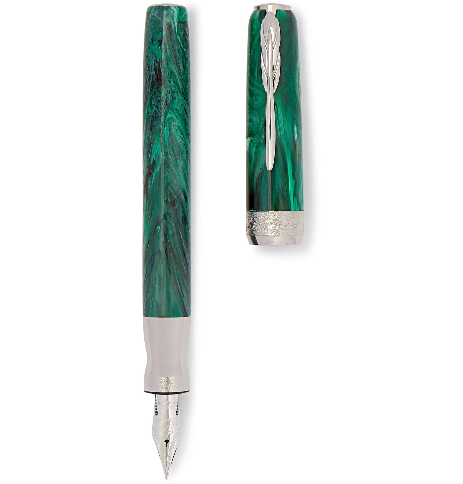 Malachite Green Brand New Pineider La Grande Bellezza Gemstone Rollerball Pen 