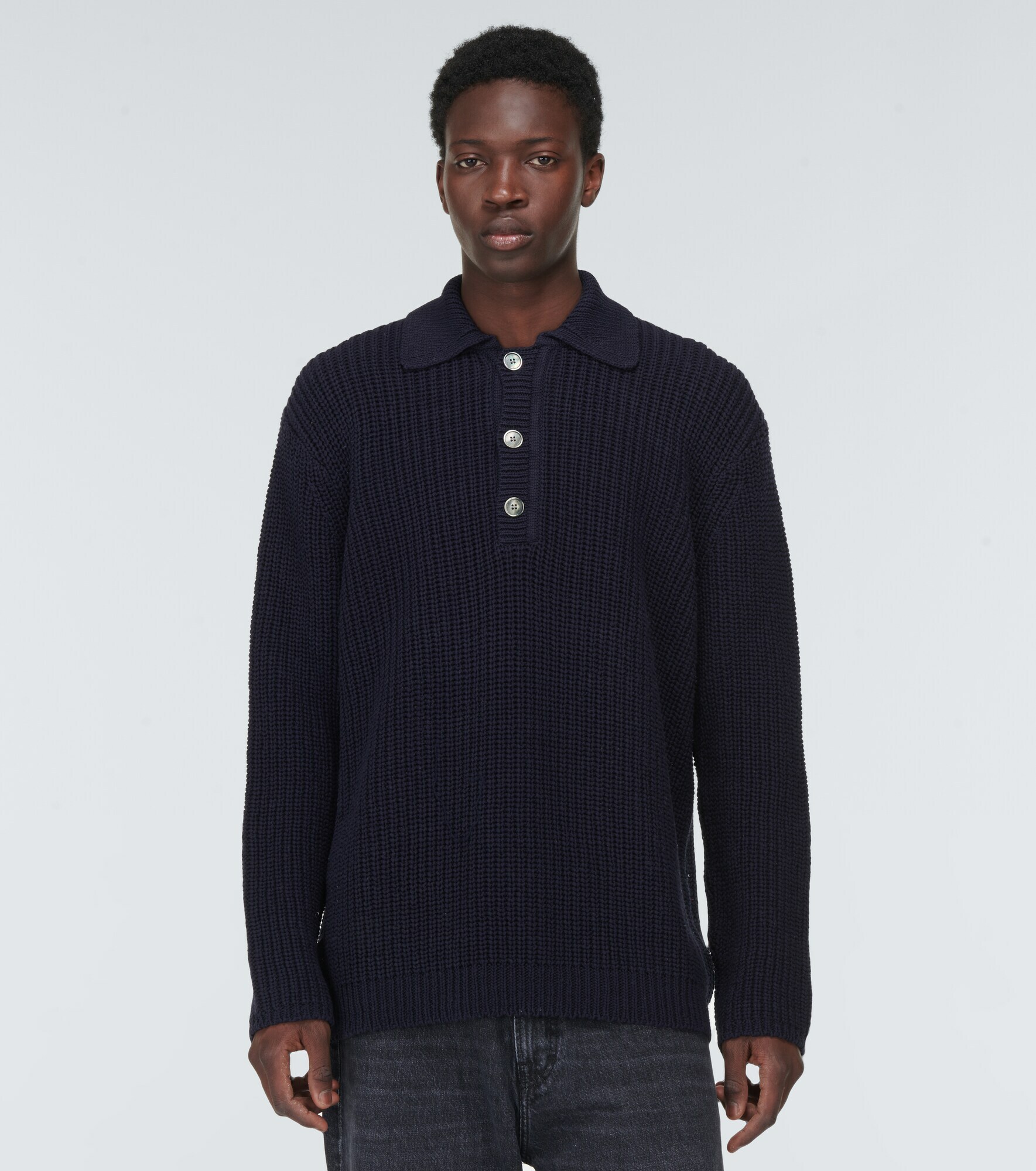 Our Legacy - Big Piquet ribbed-knit cotton sweater Our Legacy