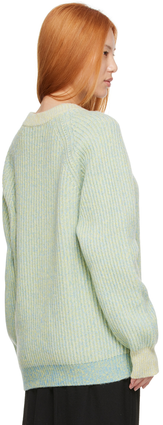 Ganni Green Recycled Wool Sweater Ganni 