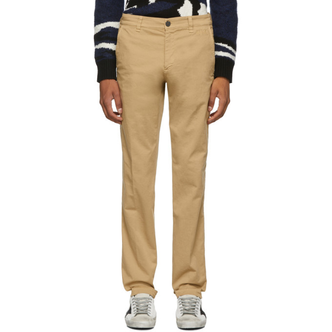 Kenzo Beige Twill Chino Trousers Kenzo