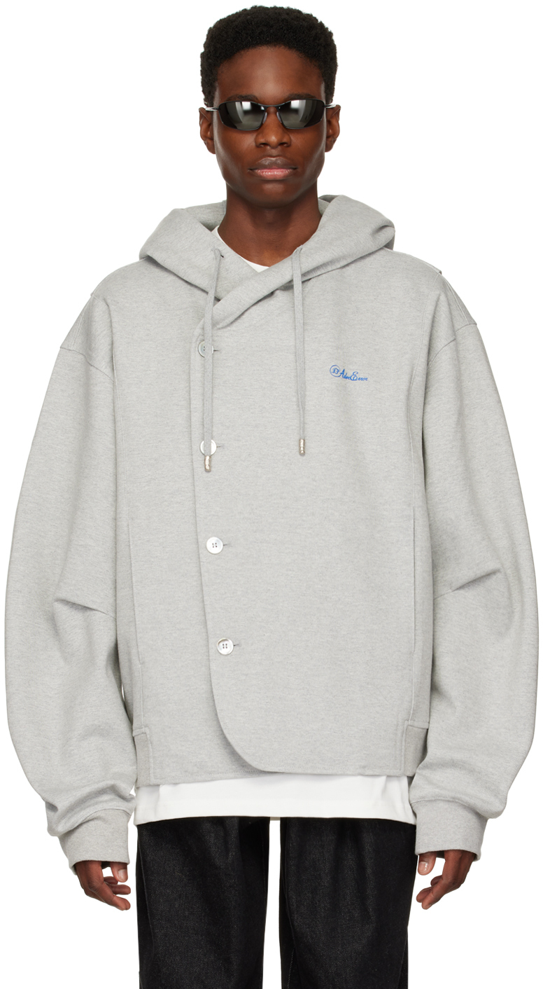 ADER error Beige Stone Logo Hoodie ADER error