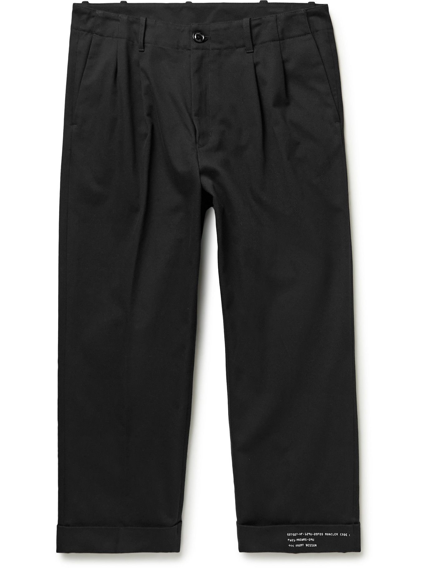 Moncler Genius - 7 Moncler Fragment Cotton-Twill Trousers - Black ...