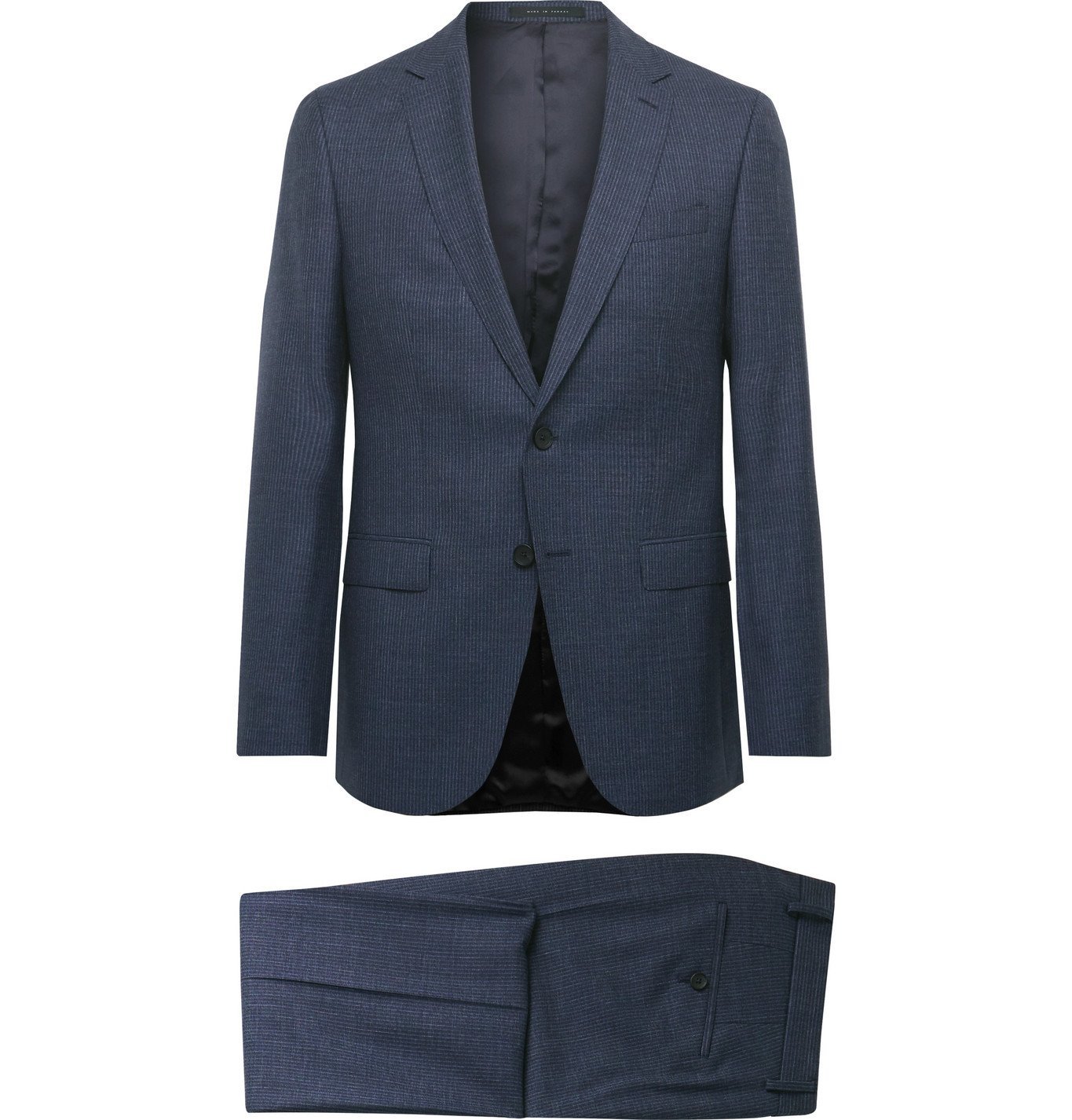 Hugo Boss - Pinstriped Virgin Wool Suit - Blue Hugo Boss