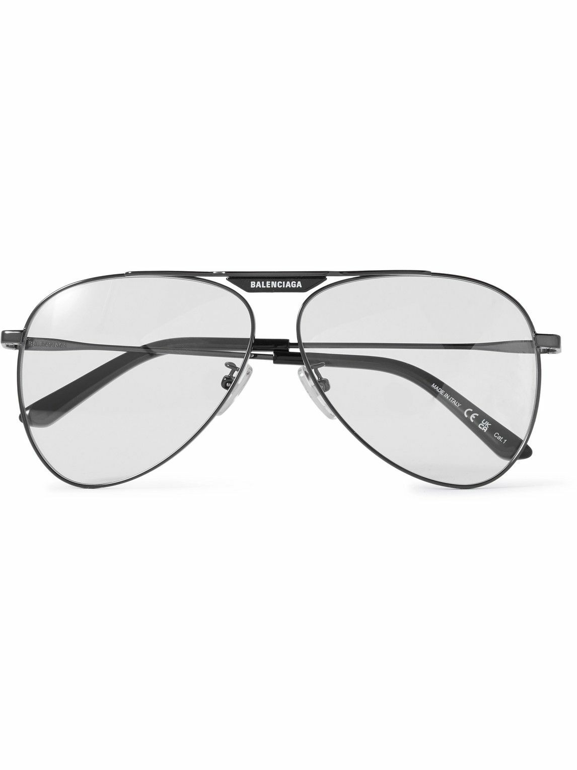 Balenciaga AviatorStyle Metal Sunglasses Balenciaga