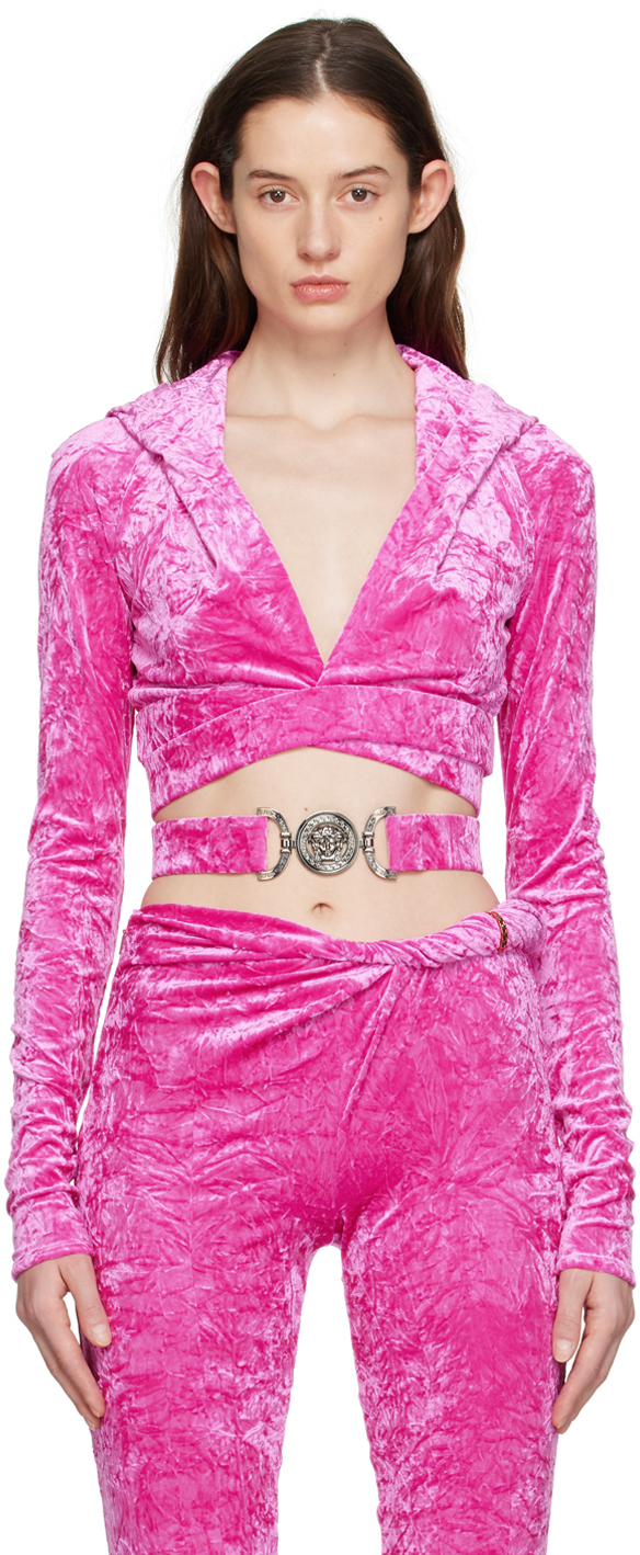 Versace pink hoodie Clearance