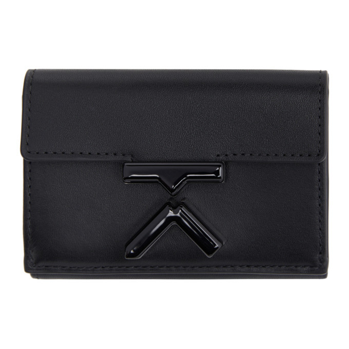 Kenzo Black Mini K Trifold Wallet Kenzo