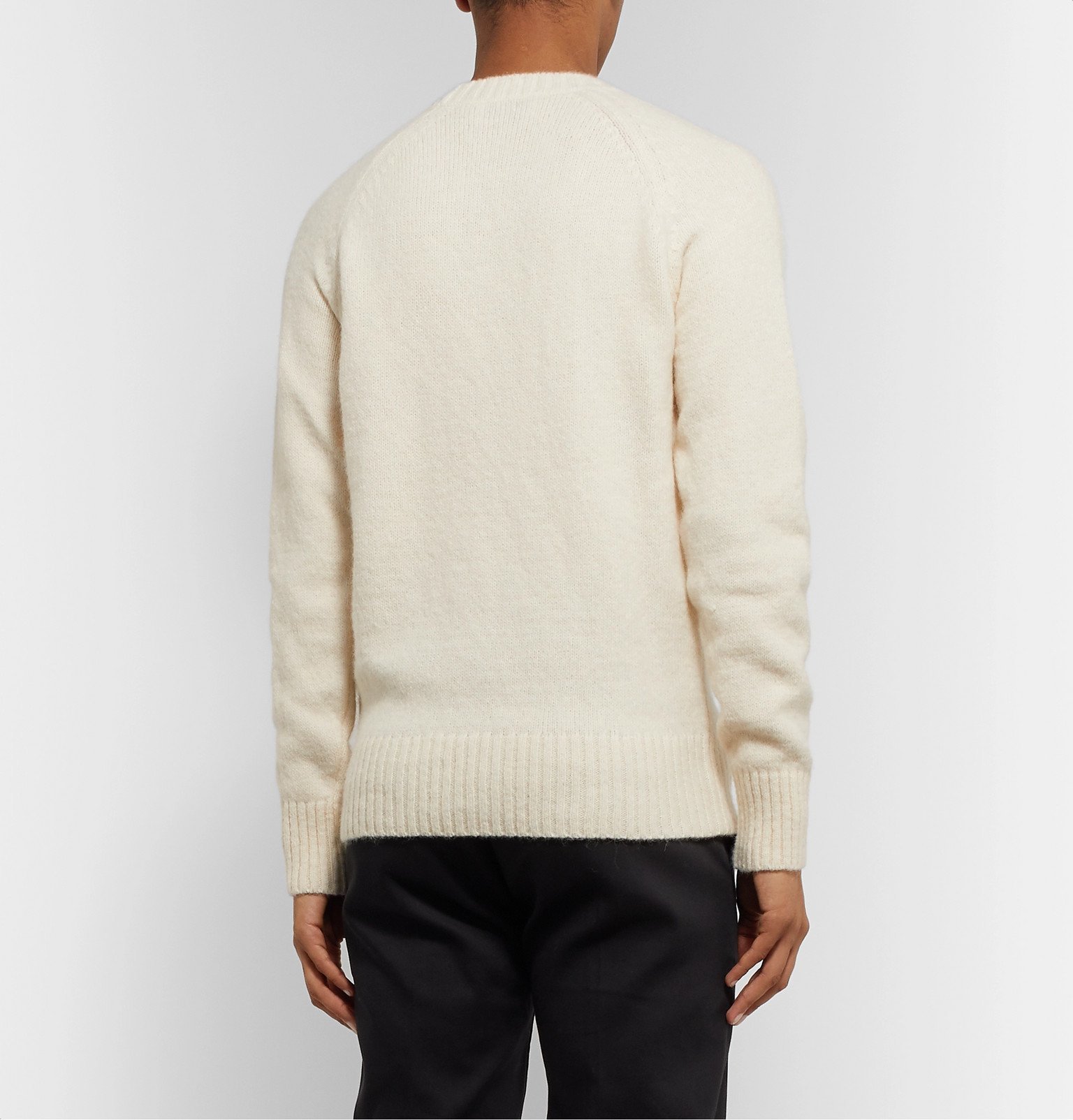 AMI Knitted Sweater Ecru AMI