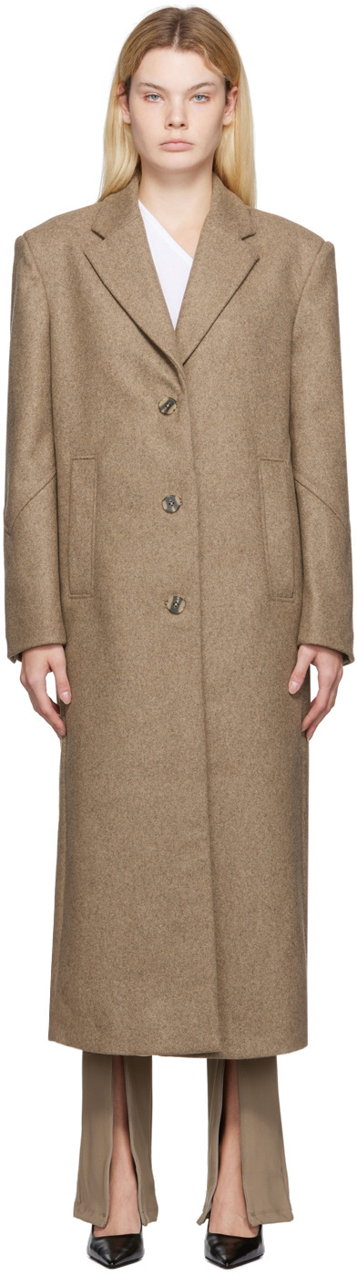 REMAIN Birger Christensen Beige Boyle Coat REMAIN Birger Christensen