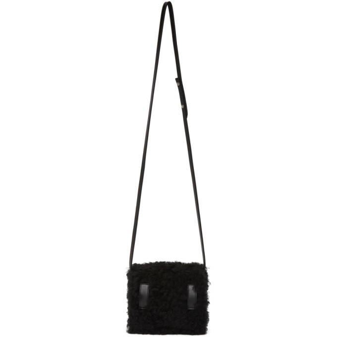 off white shearling bag