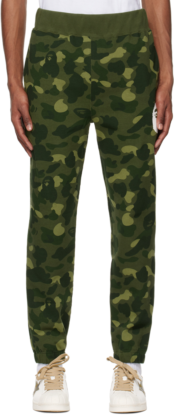 BAPE Khaki Camo Sweatpants A Bathing Ape