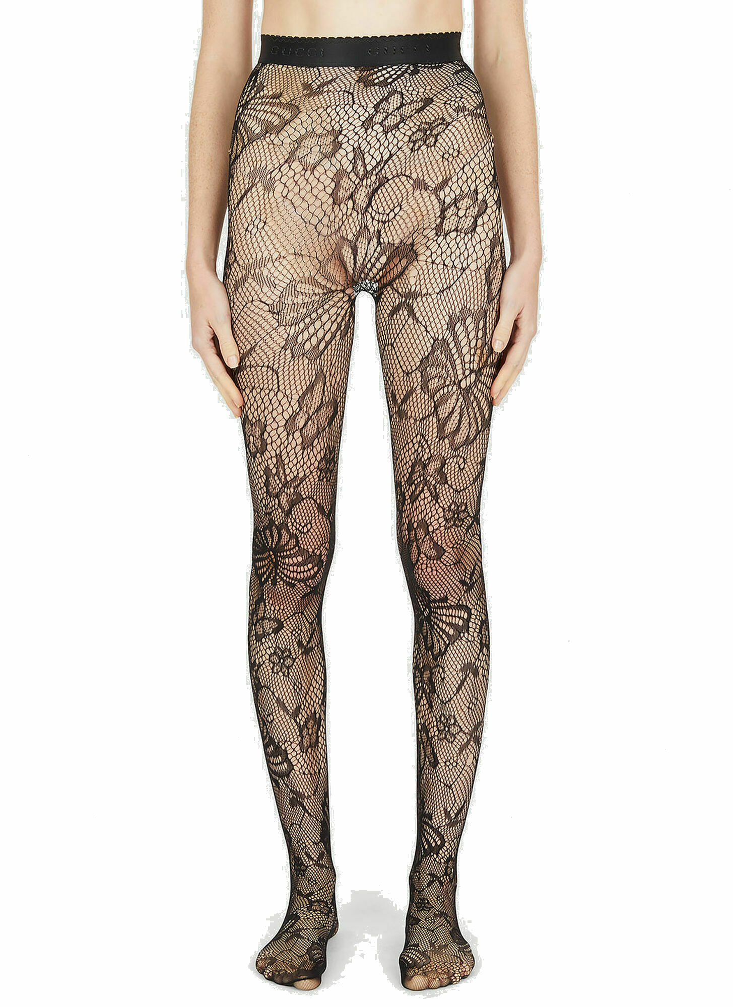 Photo: Butterfly Motif Tights in Black