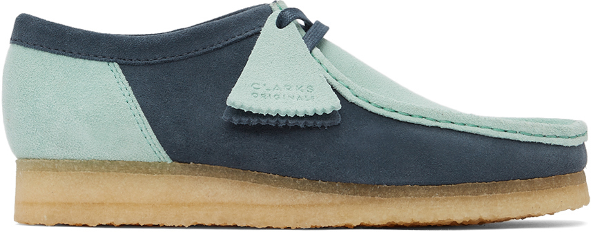blue and green wallabees