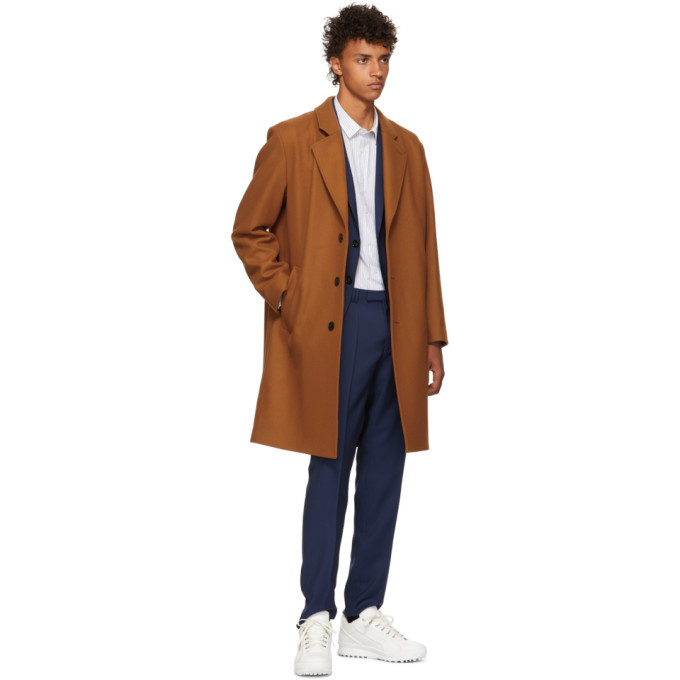 hugo boss tan coat