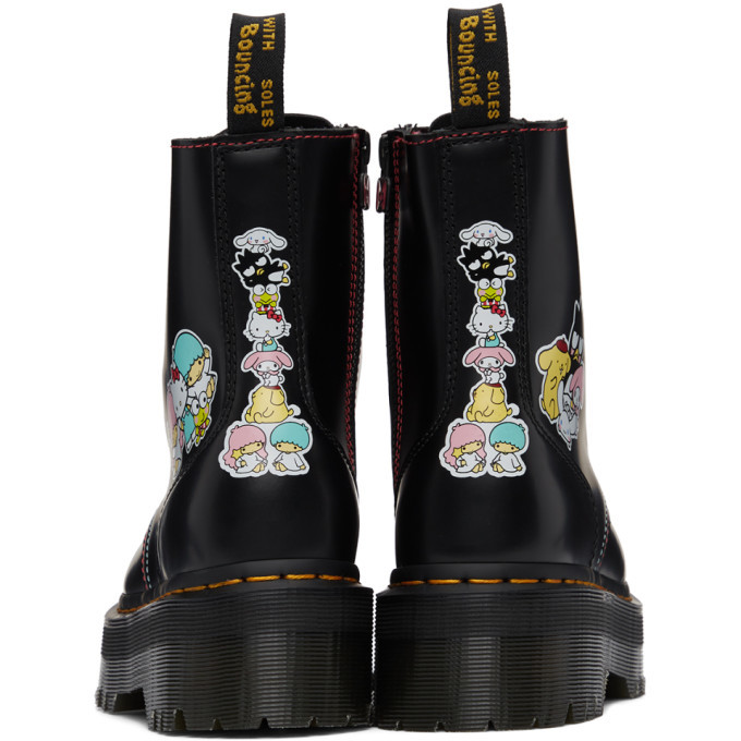 Dr. Martens Black Hello Kitty and Friends Edition Jadon Boots Dr 