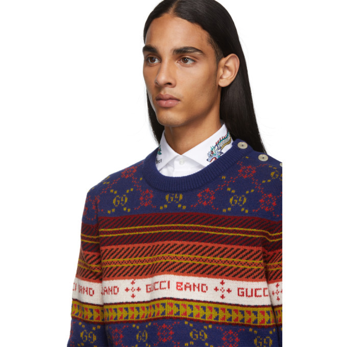 Gucci Multicolor Logo Sweater Gucci