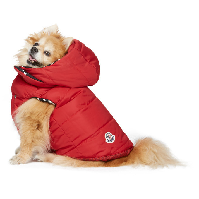 Moncler Genius Reversible Red Poldo Dog Couture Edition Sweater 