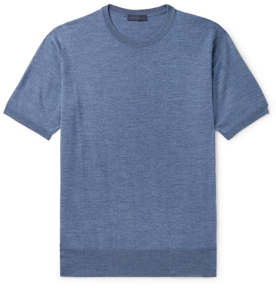 slim fit merino wool t shirt