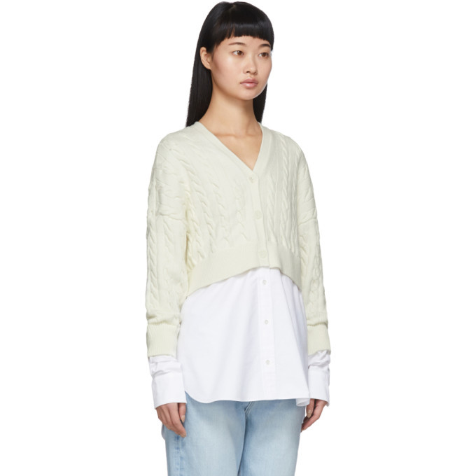 Off-White Bi-Layer Cardigan alexanderwang.t