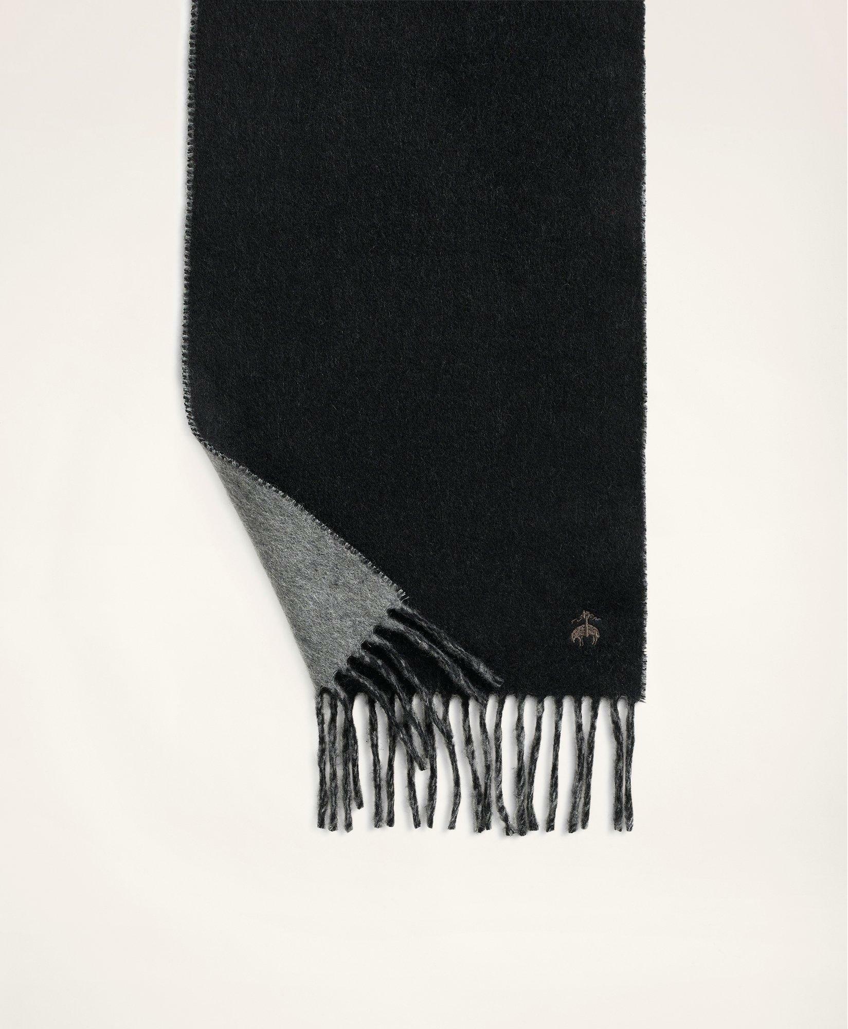 Brooks Brothers Men's Double-Faced Cashmere Scarf | Black