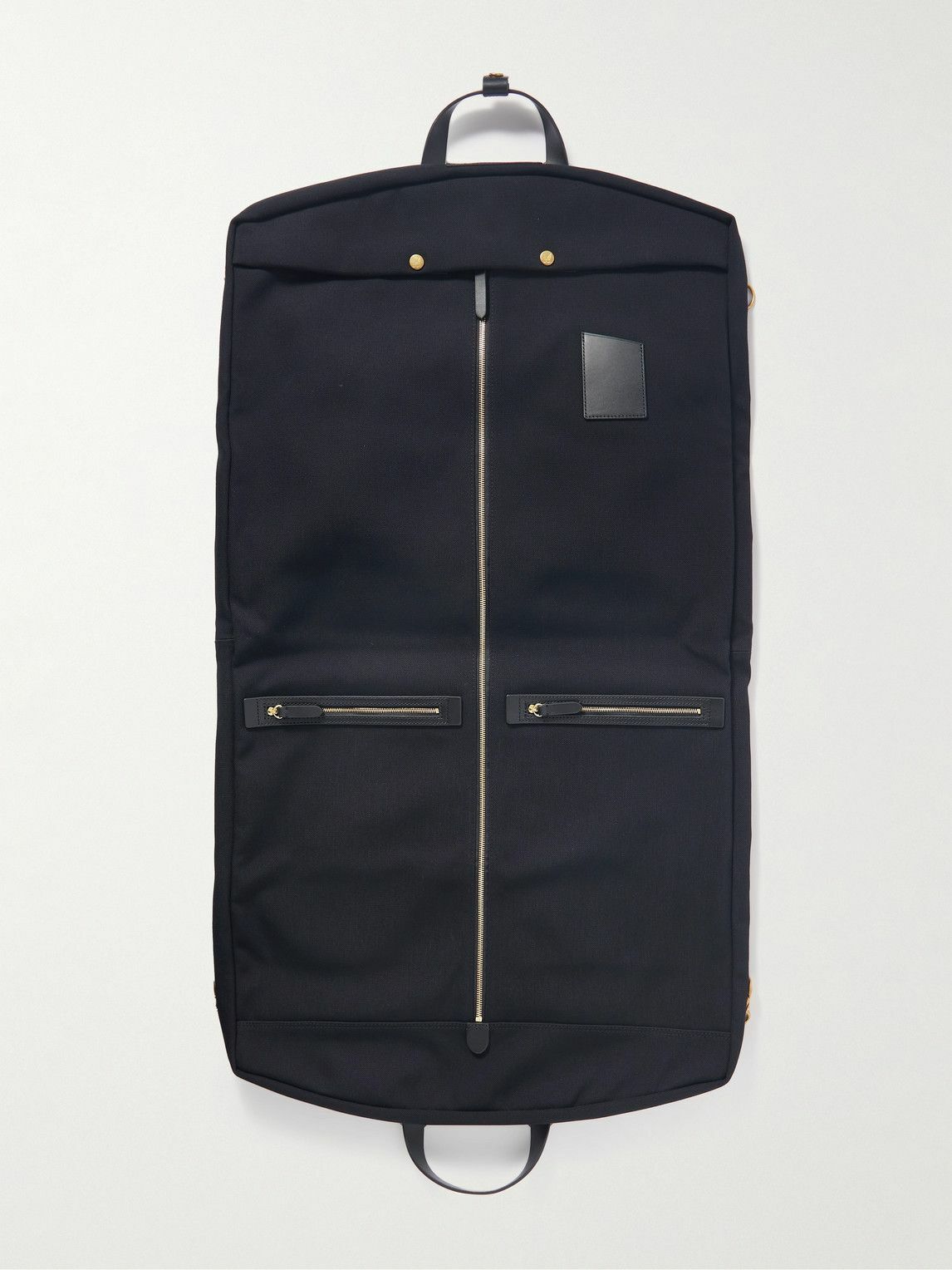 Mismo - Leather-Trimmed Canvas Suit Carrier Mismo