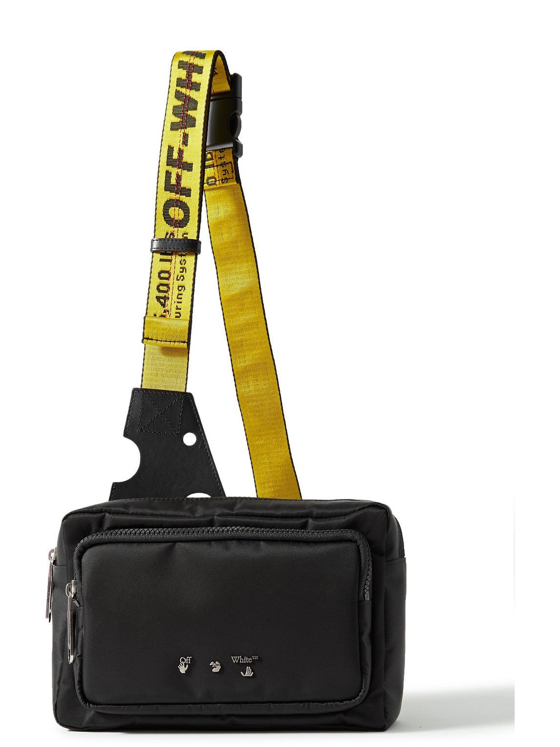 OffWhite OffCore Faux LeatherTrimmed Nylon Messenger Bag OffWhite