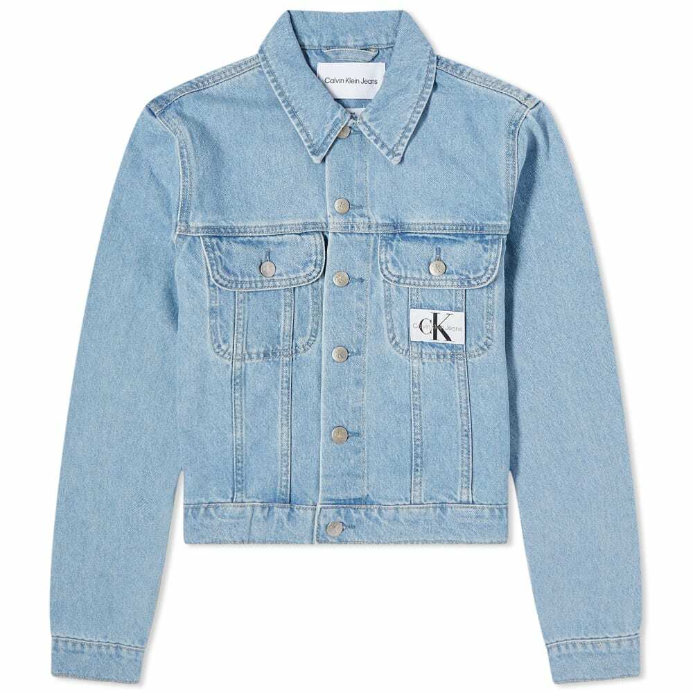 Calvin Klein Women's Cropped 90S Denim Jacket in Denim Light Calvin Klein