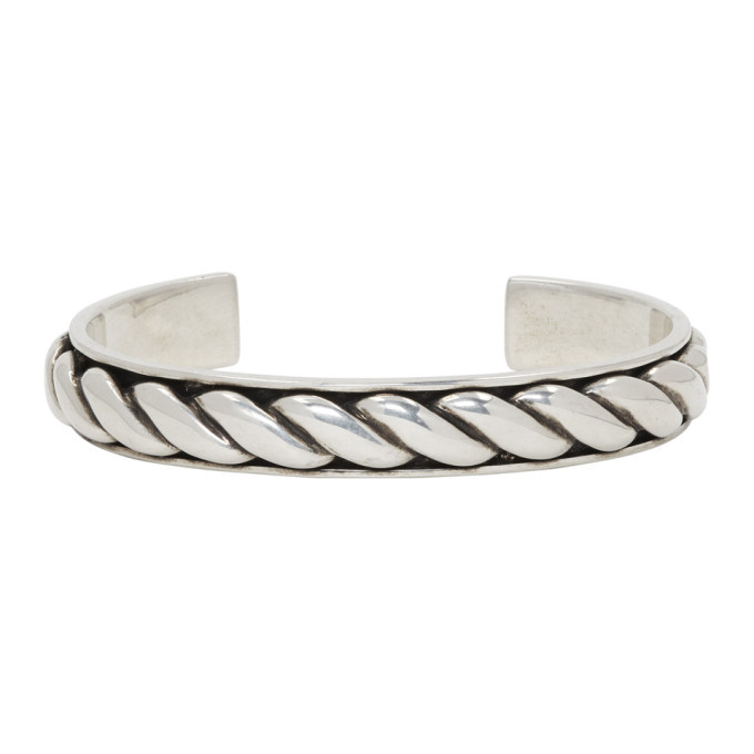 Saint Laurent Silver Rope Bracelet Saint Laurent