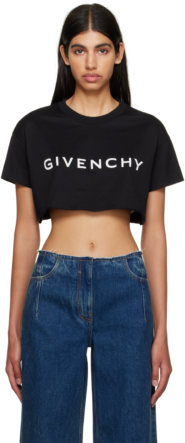 Givenchy Black Cropped T-Shirt Givenchy
