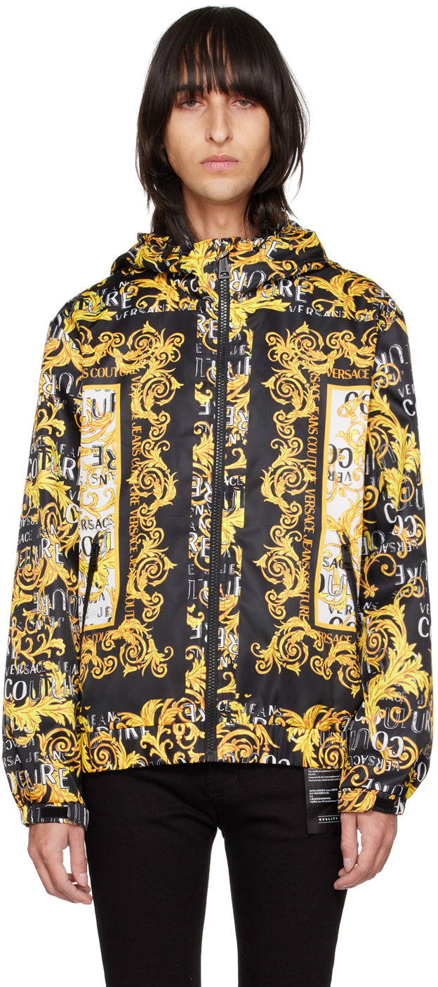 Versace Jeans Couture Black Graphic Jacket Versace