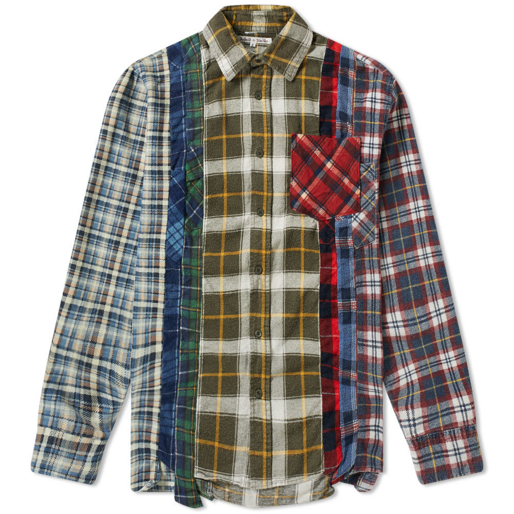 Needles 7 Cuts Flannel Shirt Multi Needle