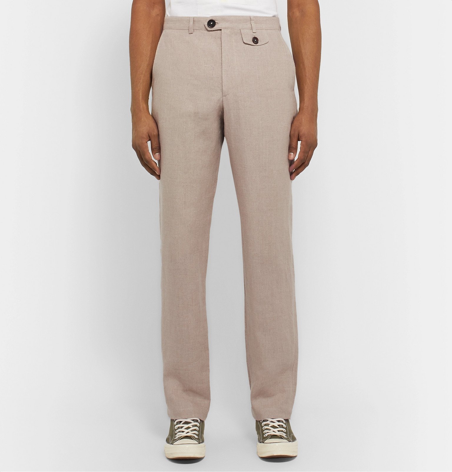 Oliver Spencer - Beige Linen Suit Trousers - Neutrals