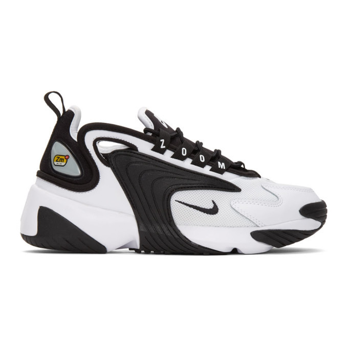 white & black zoom 2k sneakers
