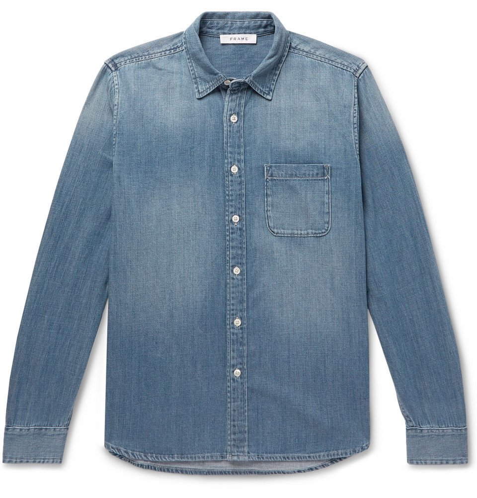 FRAME - Cotton-Blend Chambray Shirt 