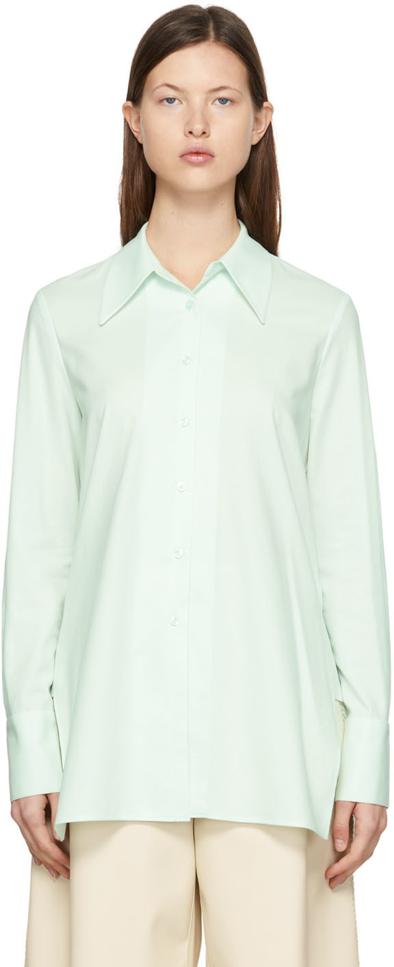 LOW CLASSIC Green Cotton Shirt Low Classic