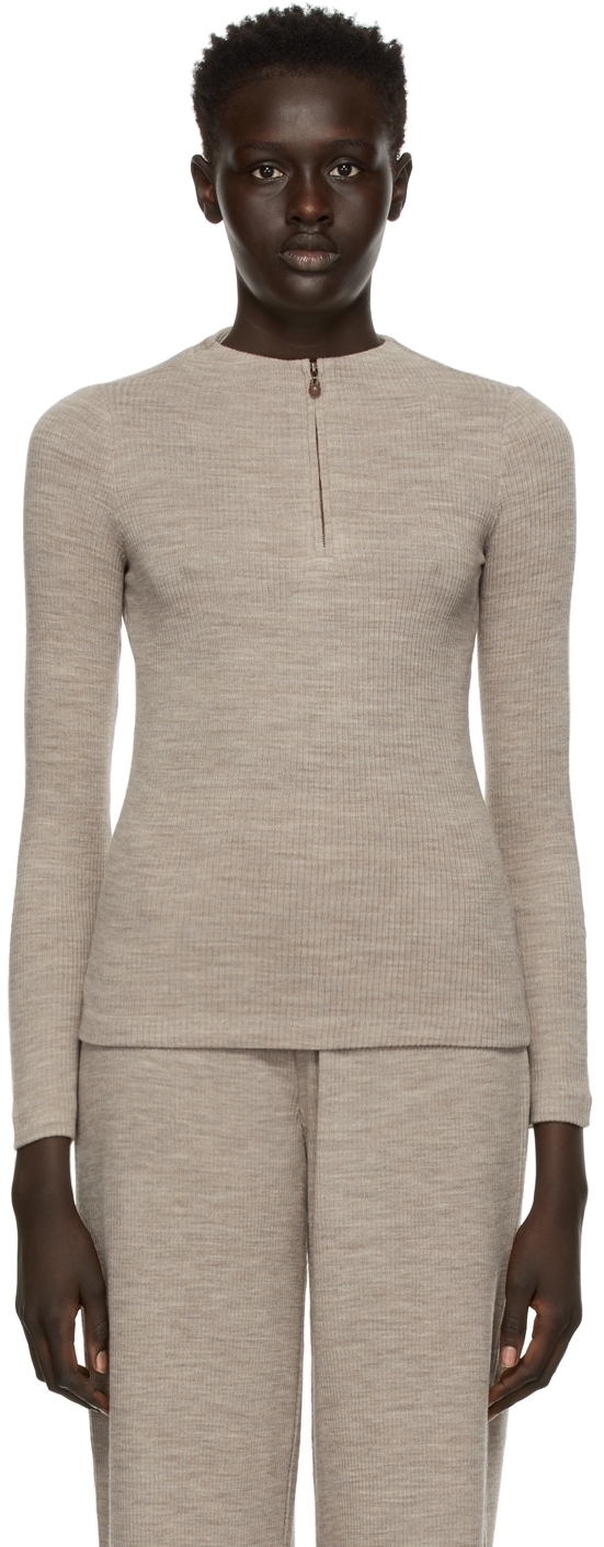 vince half zip sweater