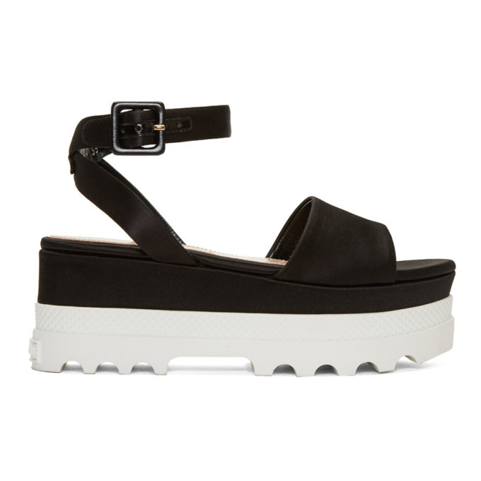 miu miu black platform sandals